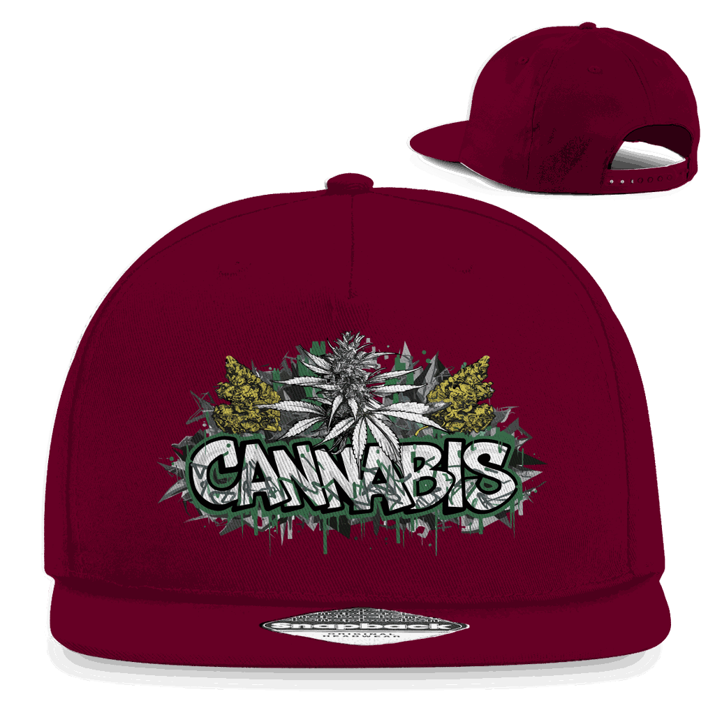 Snapback Rapper Cap - Cannabis Art Print | Division420®