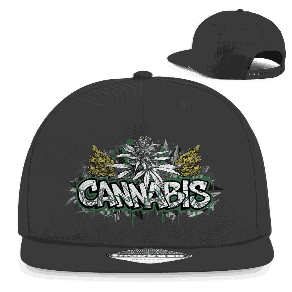 Snapback Rapper Cap - Cannabis Art Print | Division420®