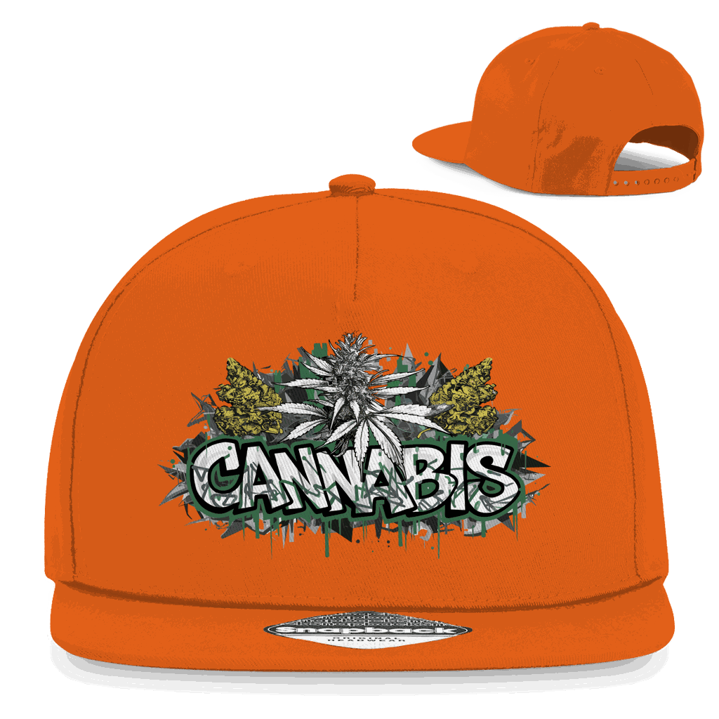 Snapback Rapper Cap - Cannabis Art Print | Division420®