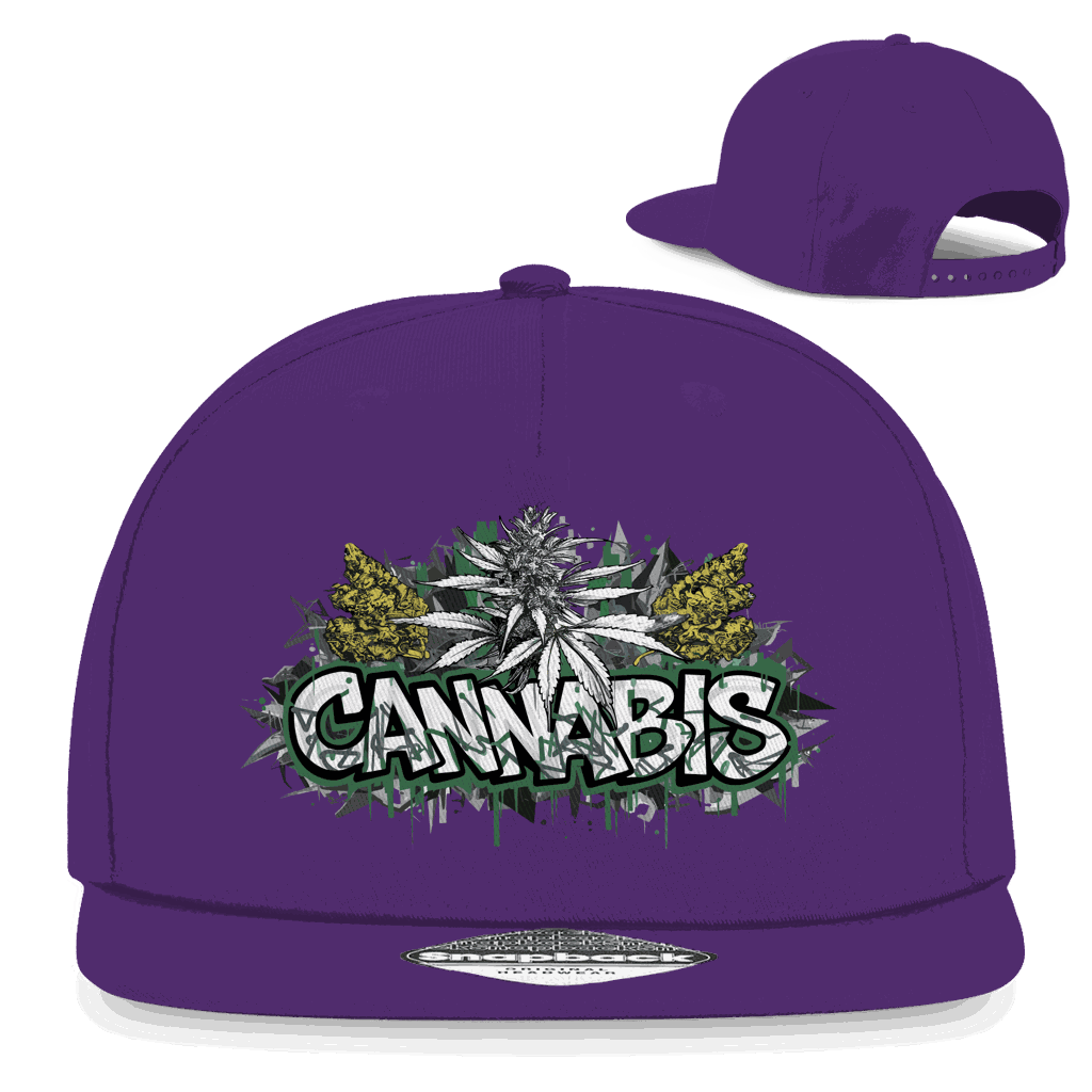 Snapback Rapper Cap - Cannabis Art Print | Division420®