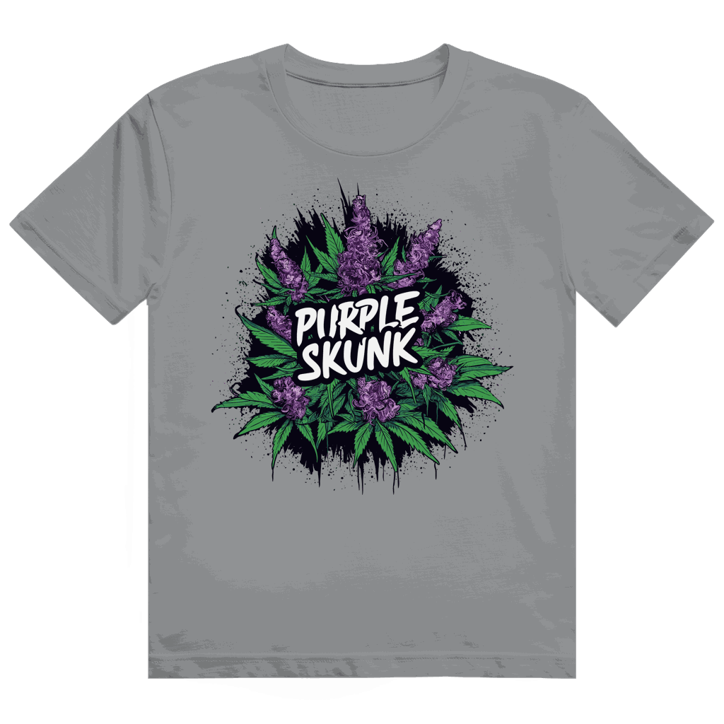 Purple Skunk Heavy Cotton T-Shirt mit nachhaltiger Baumwolle und modernem Tubular Fit von Division420