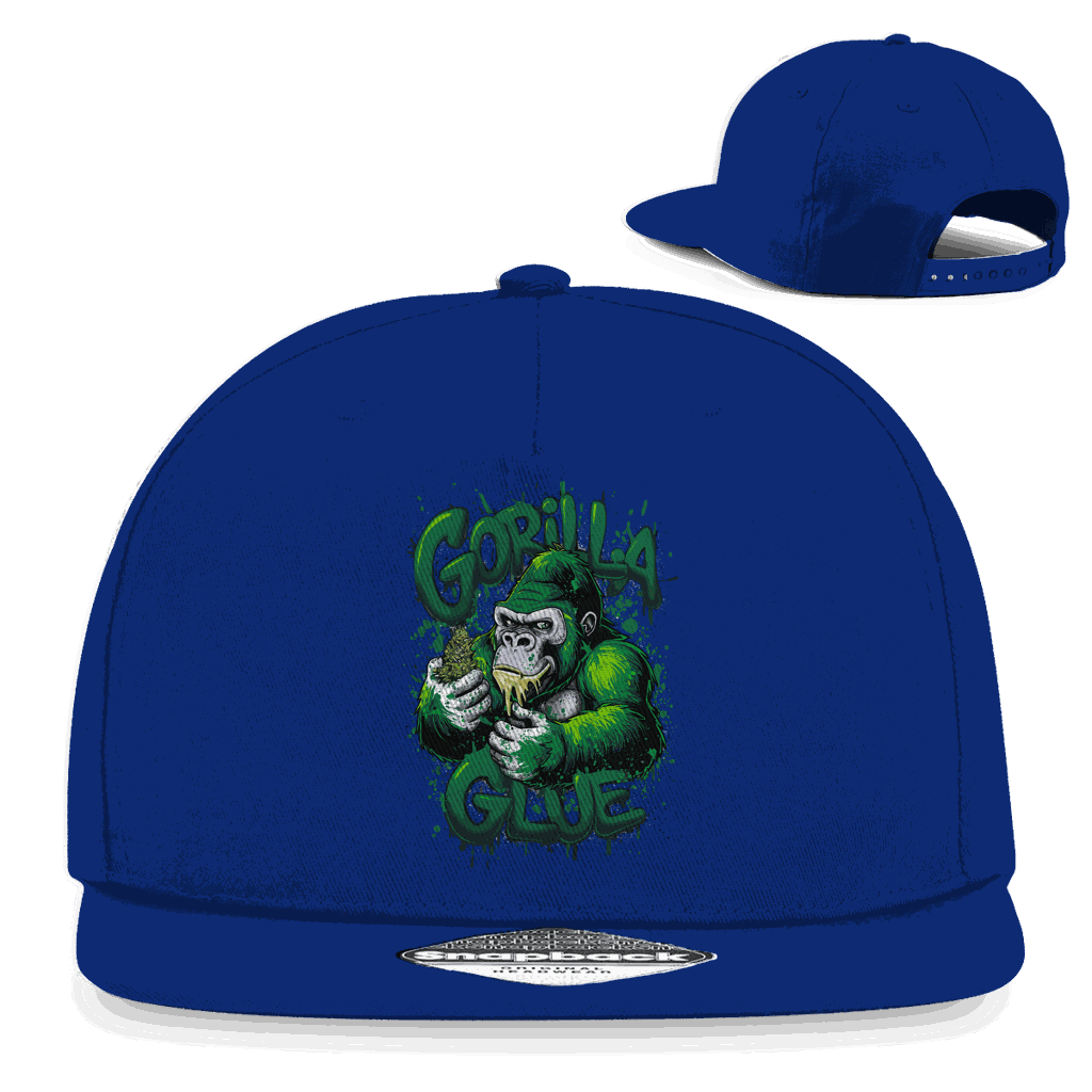 Division420 Snapback Cap Gorilla Glue aus Baumwoll-Twill, 5-Panel Design, flacher Schirm, urbaner Streetwear Style