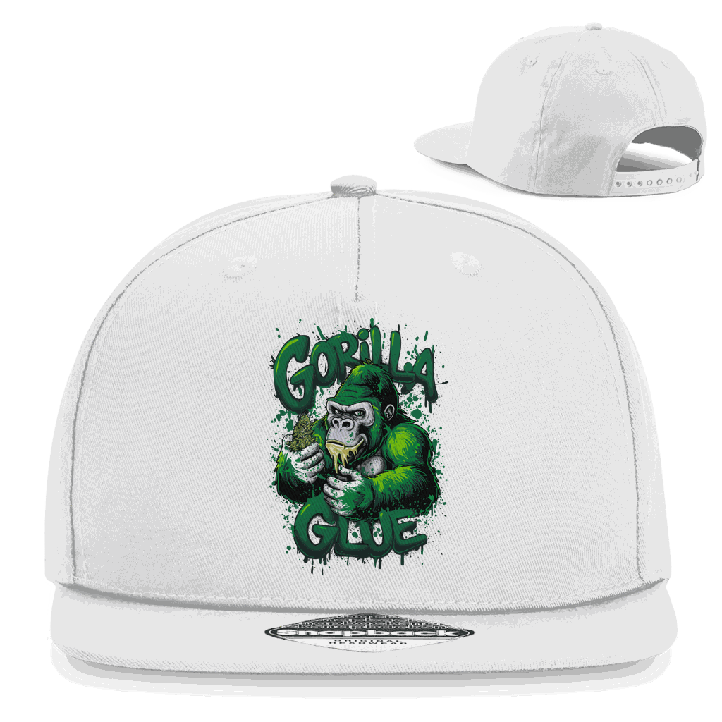 Division420 Snapback Cap Gorilla Glue aus Baumwoll-Twill mit flachem Schirm und Retro-Snapback-Verschluss