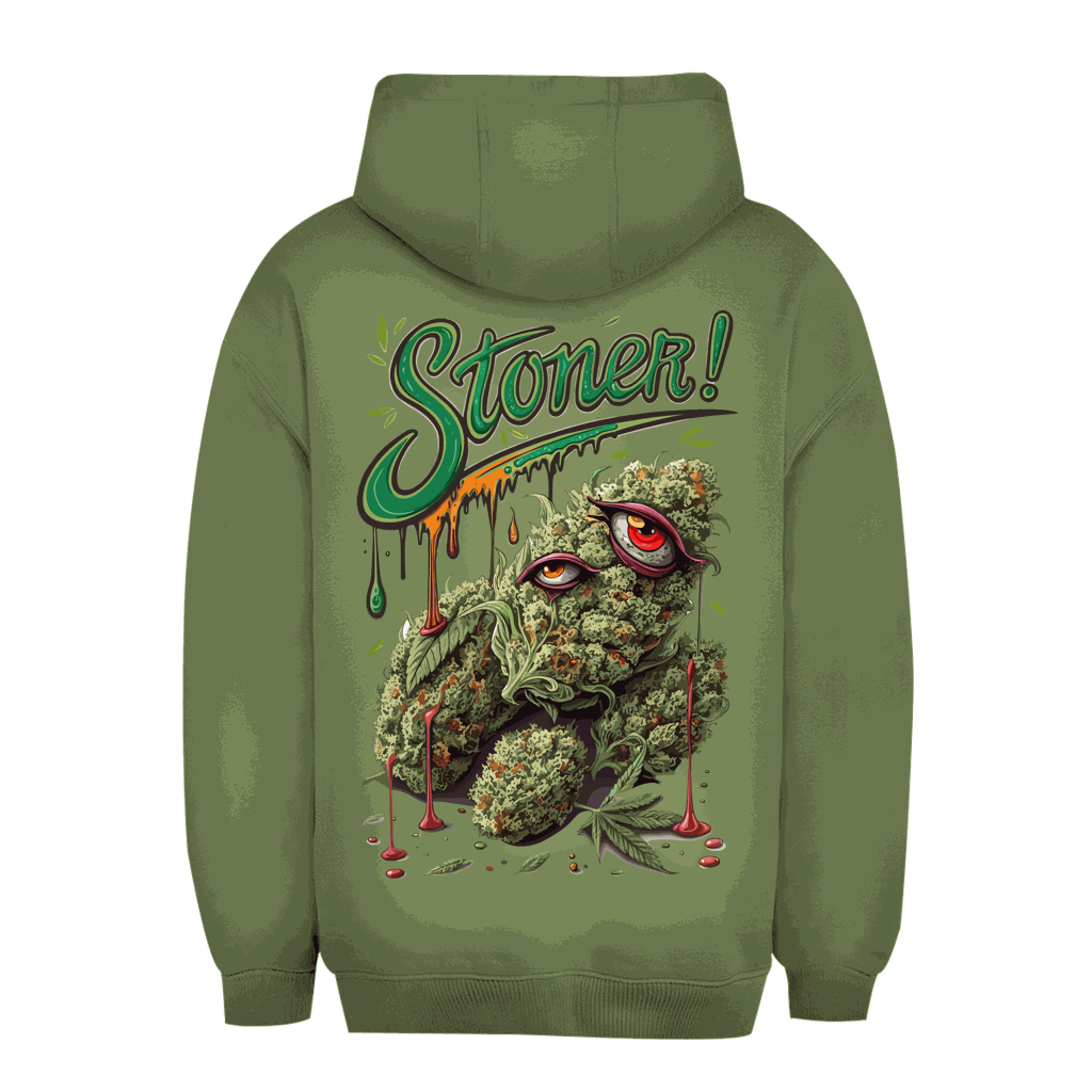 Unisex Oversize Hoodie mit Stoner Print Art von Division420 in Urban Style und nachhaltiger Qualität