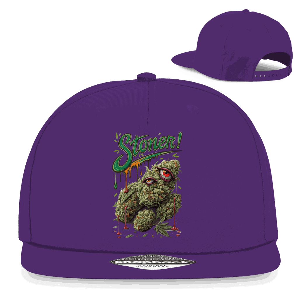 Division420 Snapback Cap mit Stoner Print Art und flachem Schirm