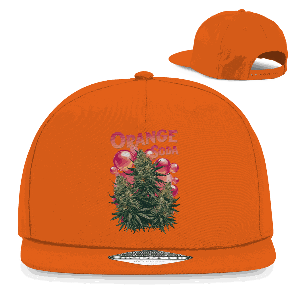 Snapback Rapper Cap - Orange Soda | Division420®