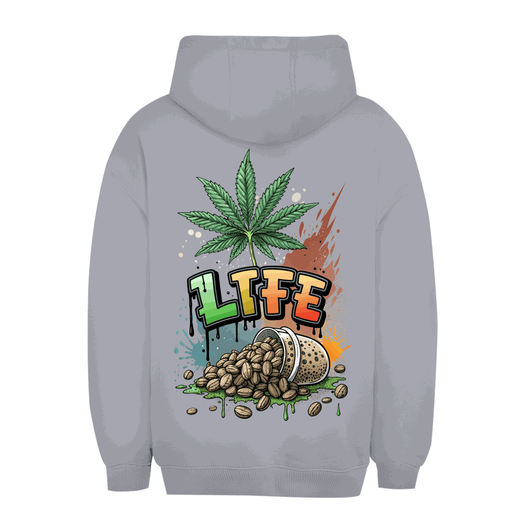 Unisex Oversize Hoodie von Division420 in urbanem Stil mit Kapuze und Kängurutasche