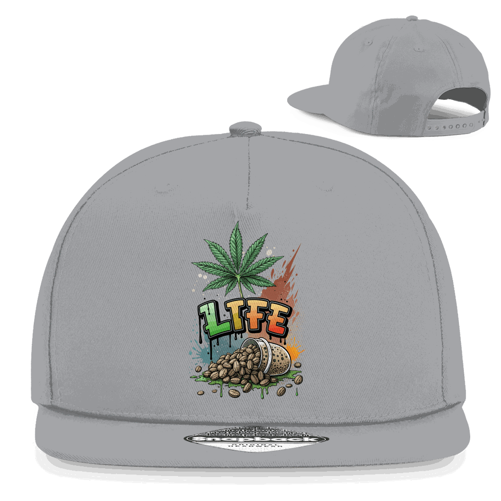 Division420 Snapback Cap Life aus Baumwoll-Twill im urbanen Rapper-Stil