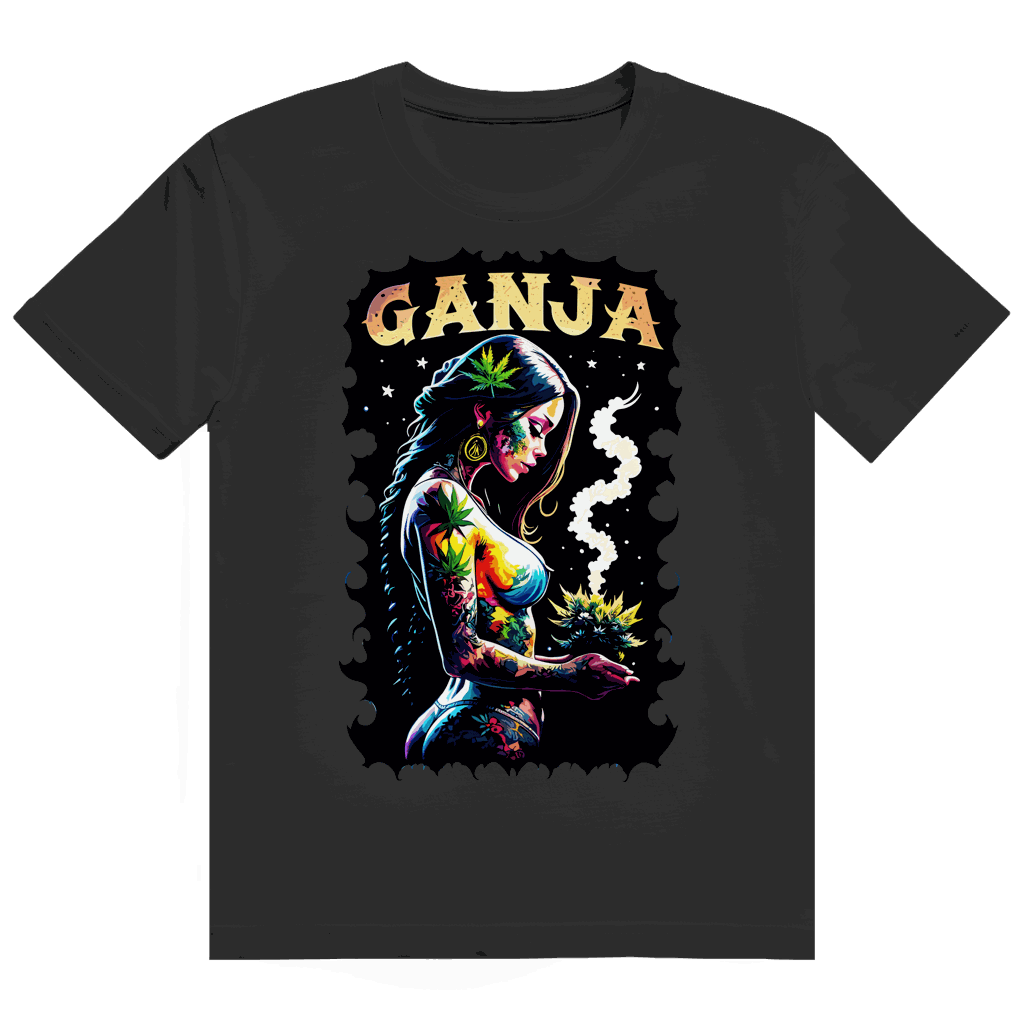 Größentabelle Heavy Cotton T-Shirt Ganja Girl von Division420
