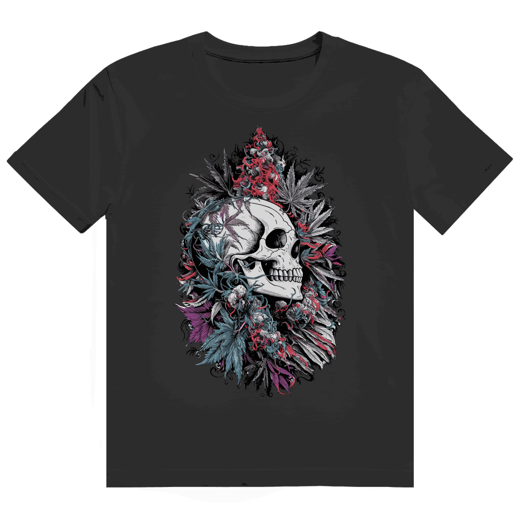 Heavy Cotton T-Shirt - Skull Art Print | Division420®