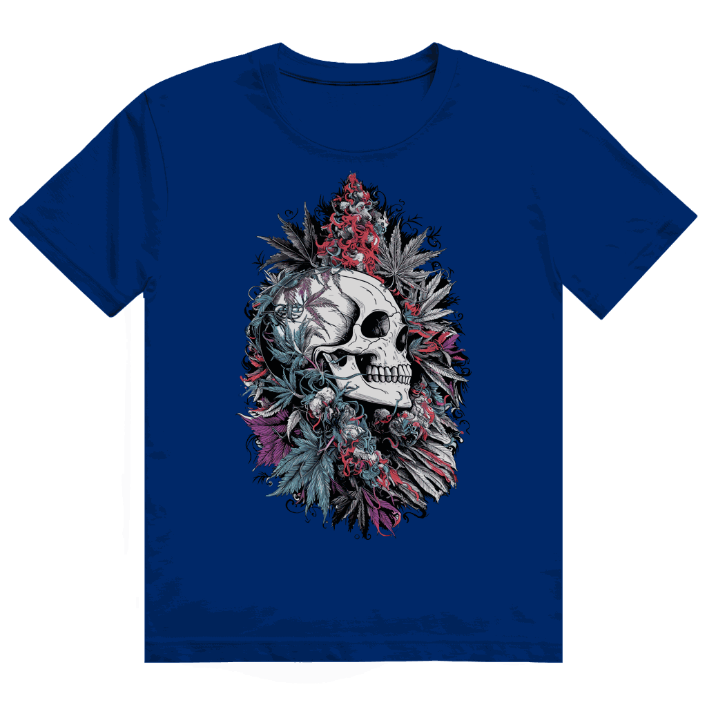 Heavy Cotton T-Shirt - Skull Art Print | Division420®