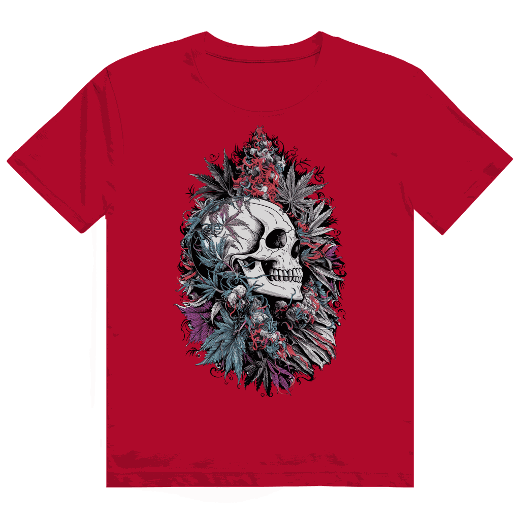 Heavy Cotton T-Shirt - Skull Art Print | Division420®