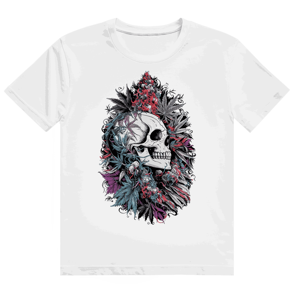 Heavy Cotton T-Shirt - Skull Art Print | Division420®