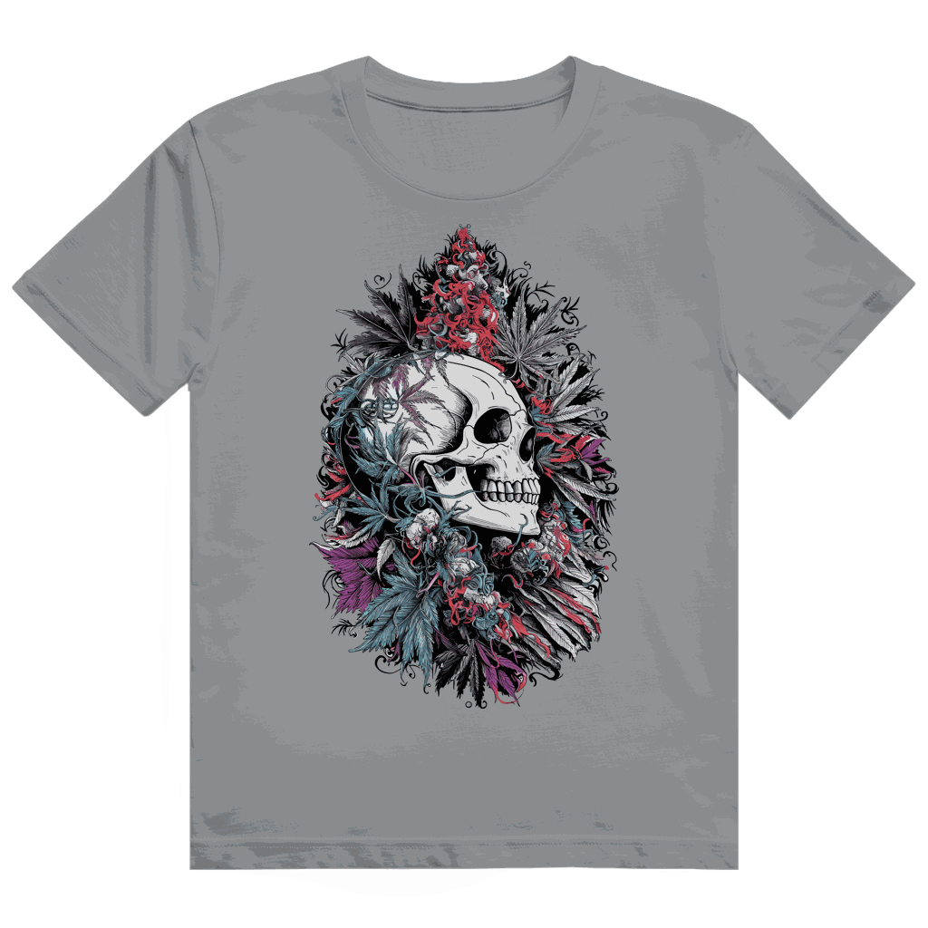Heavy Cotton T-Shirt mit Skull Art Print von Division420 in hochwertiger Baumwolle und modernem Tubular Fit