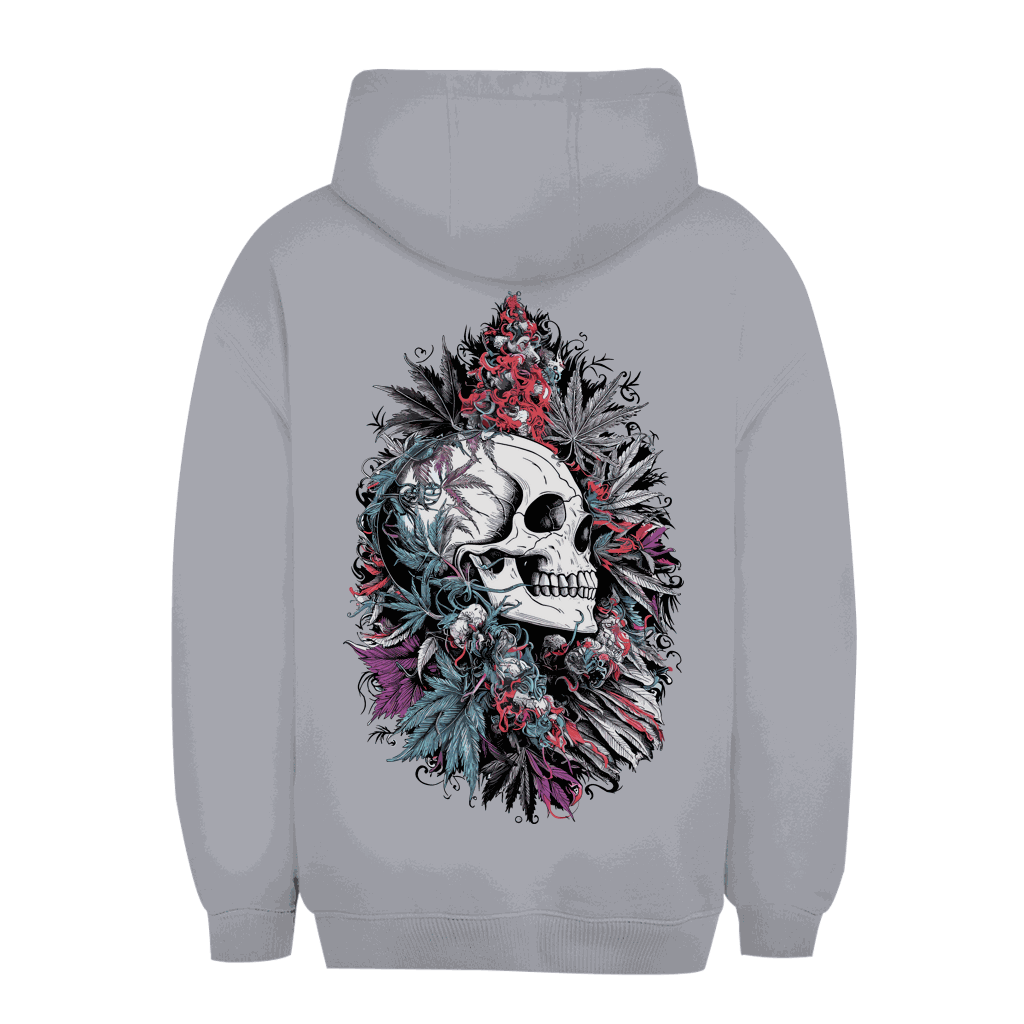 Unisex Oversize Hoodie mit Skull Art Print, urbaner Style, weiche Baumwollmischung, nachhaltige Produktion