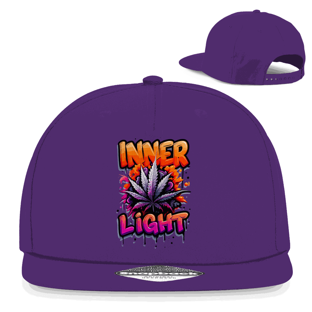 Division420 Snapback Cap Inner Light aus Baumwoll-Twill mit flachem Schirm und Retro-Snapback Verschluss