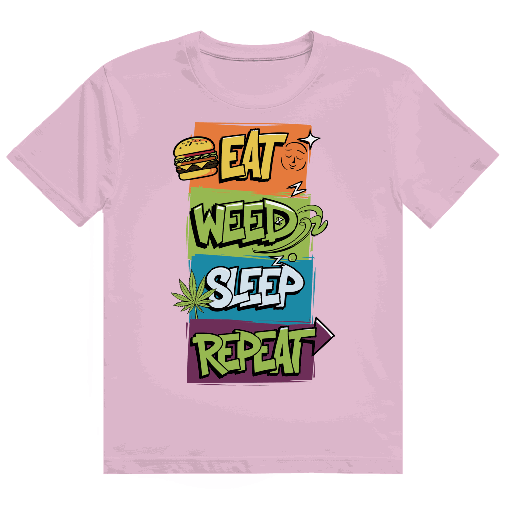 Heavy Cotton T-Shirt - Eat Weed Sleep Repeat | Division420®
