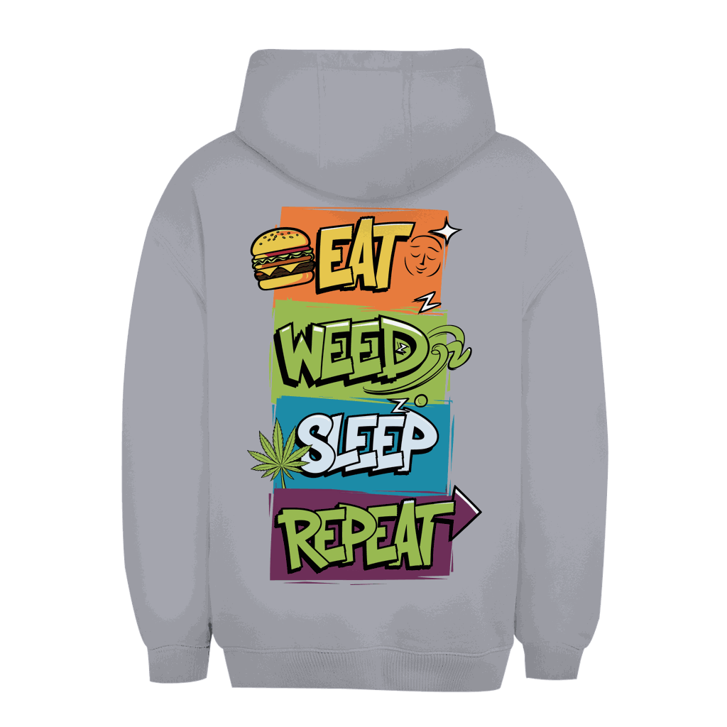 Unisex Oversize Hoodie - Eat Weed Sleep Repeat | Division420®