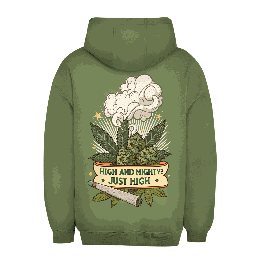 Division420 Unisex Oversize Hoodie Größenübersicht und Passformdiagramm