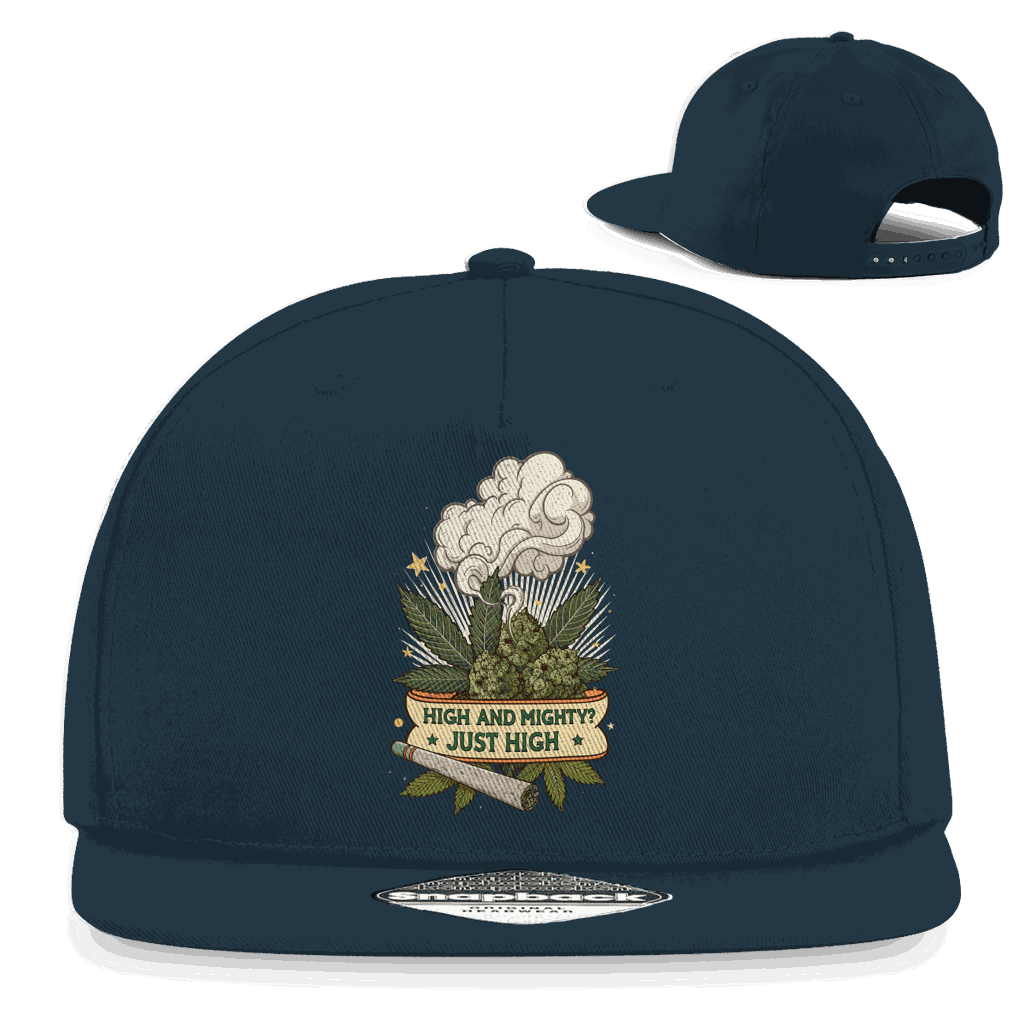Division420 Snapback Cap aus Baumwoll-Twill mit flachem Schirm und Retro-Snapback-Verschluss
