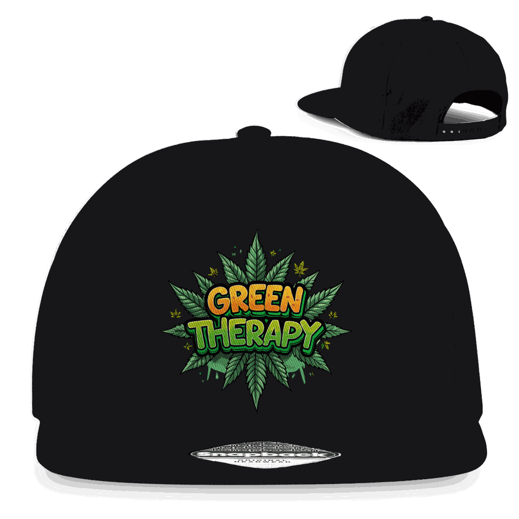 Snapback Rapper Cap - Green Therapy | Division420®