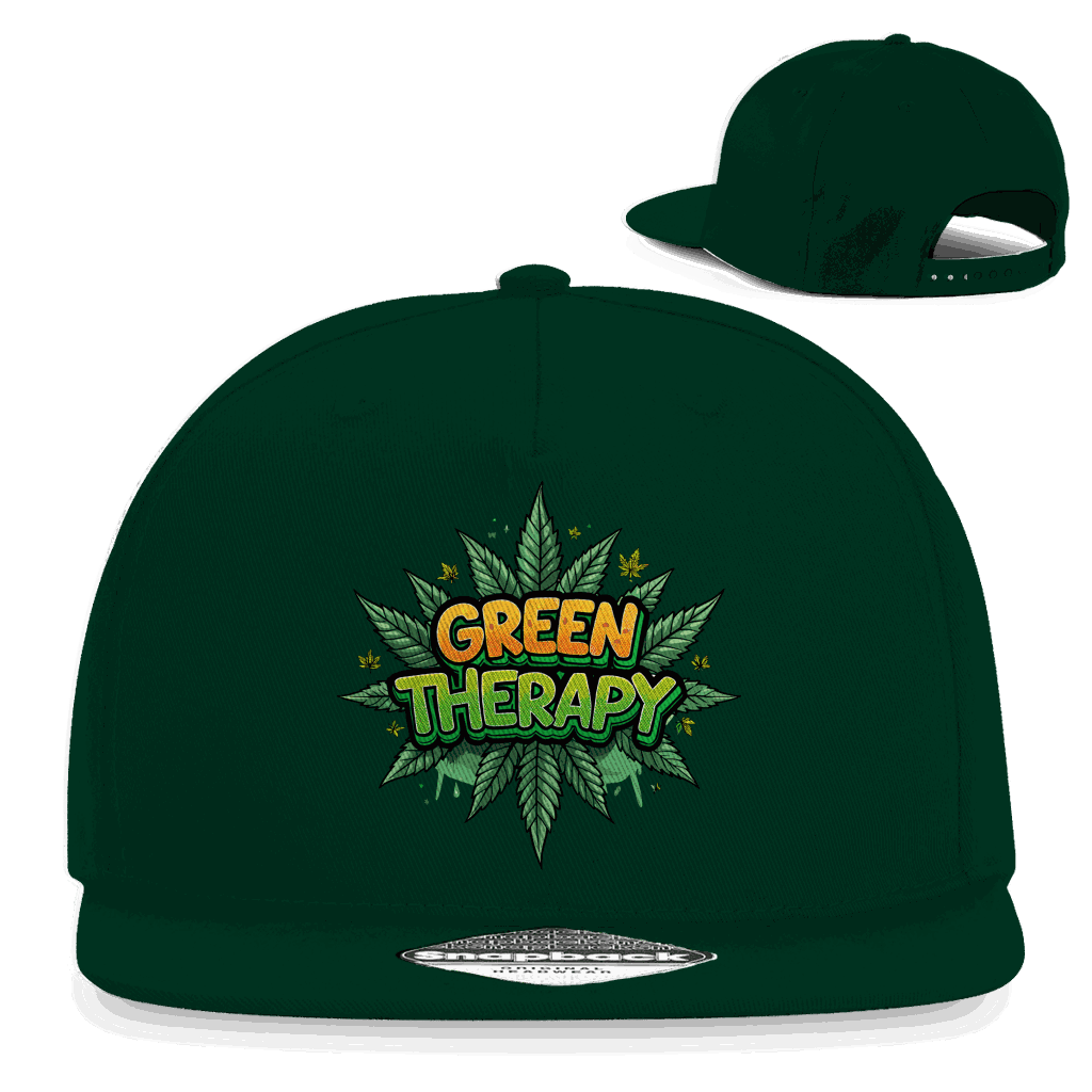 Snapback Rapper Cap - Green Therapy | Division420®
