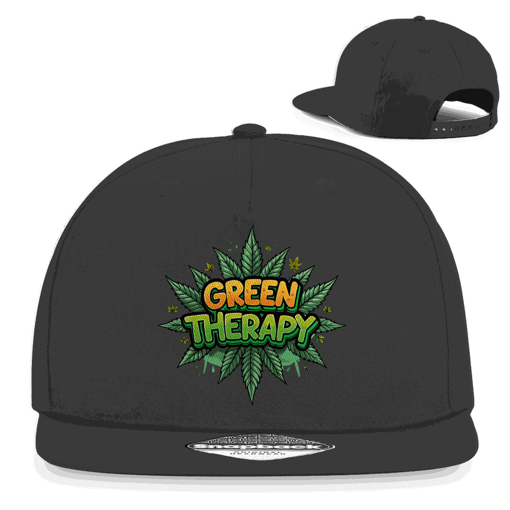 Snapback Rapper Cap - Green Therapy | Division420®