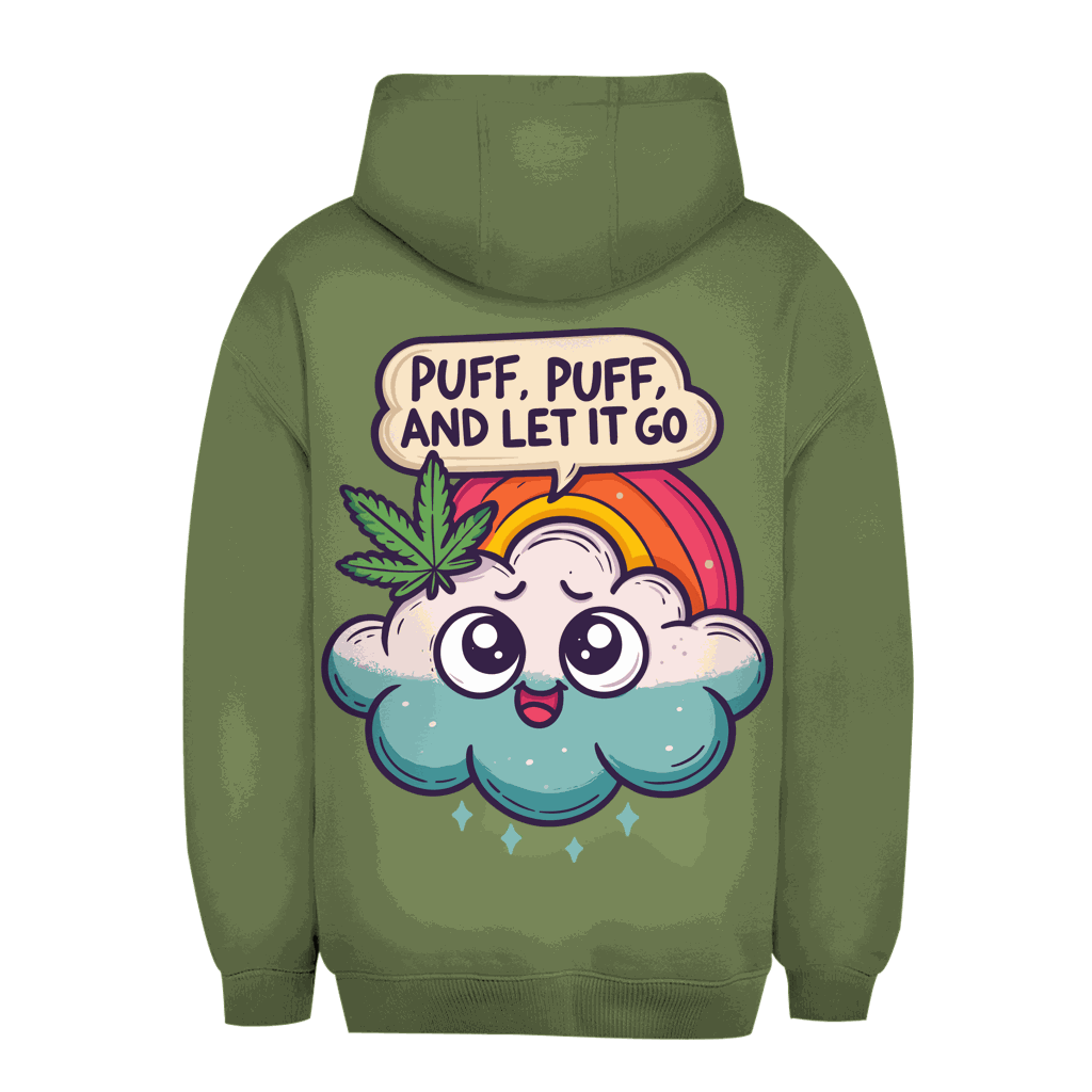 Unisex Oversize Hoodie - Puff, Puff, and let it go | Division420®