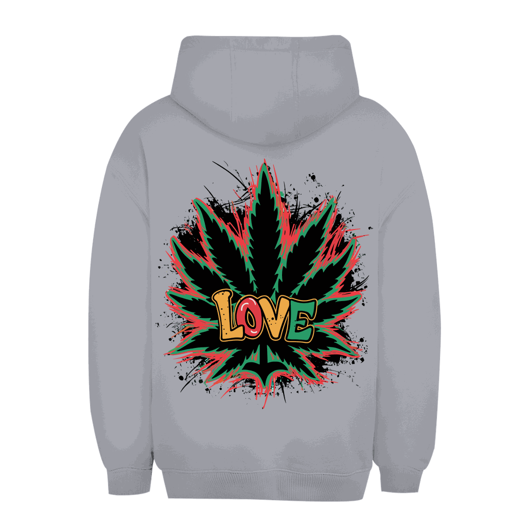 Unisex Oversize Hoodie von Division420 in urbanem Style mit Kapuze und Kängurutasche