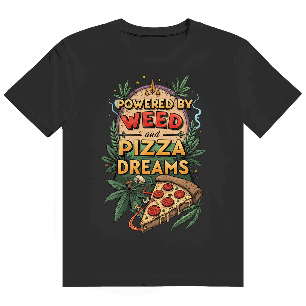 Heavy Cotton T-Shirt - Powered by Weed | Division420®