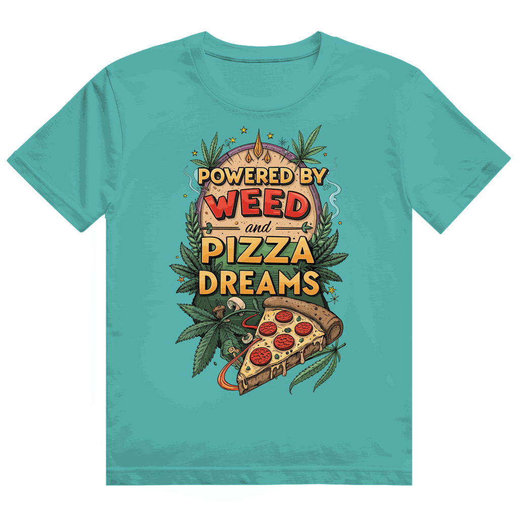 Heavy Cotton T-Shirt - Powered by Weed | Division420®