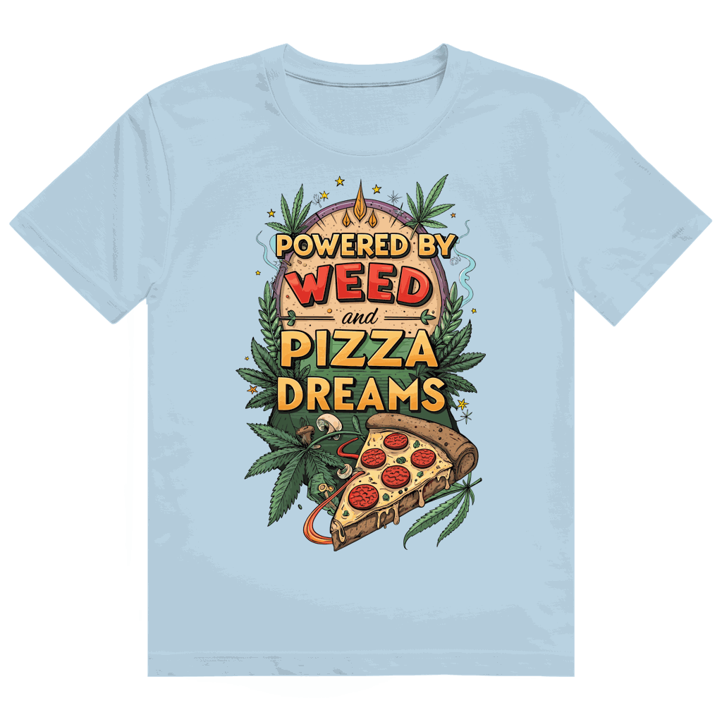 Heavy Cotton T-Shirt - Powered by Weed | Division420®