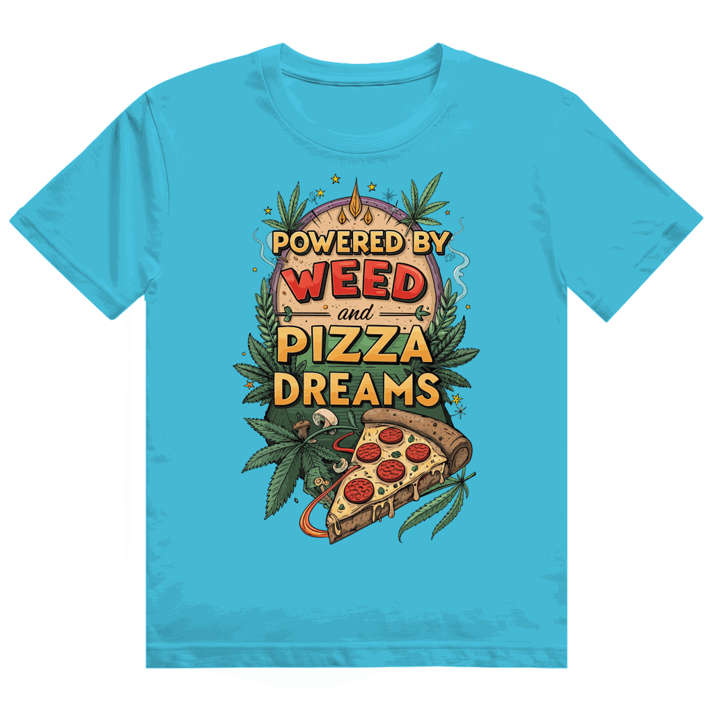Heavy Cotton T-Shirt - Powered by Weed | Division420®