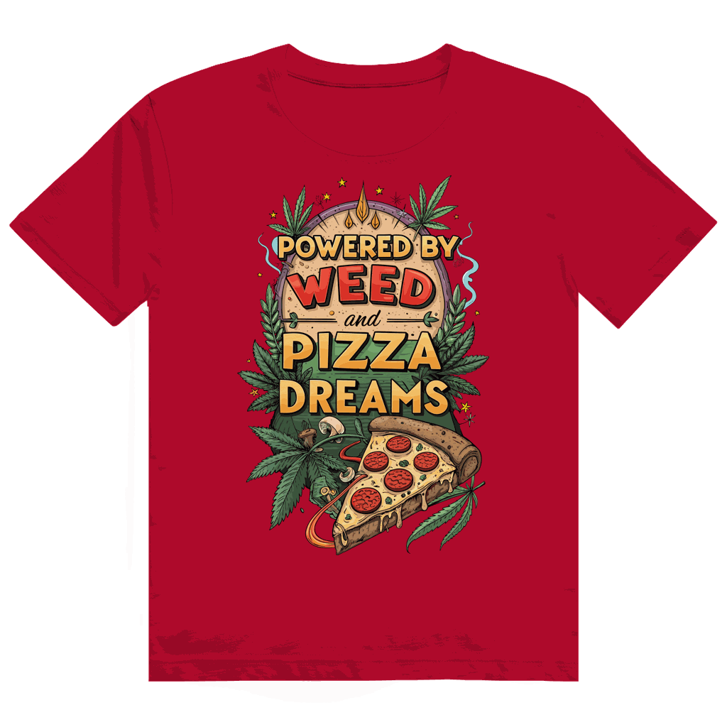 Heavy Cotton T-Shirt - Powered by Weed | Division420®
