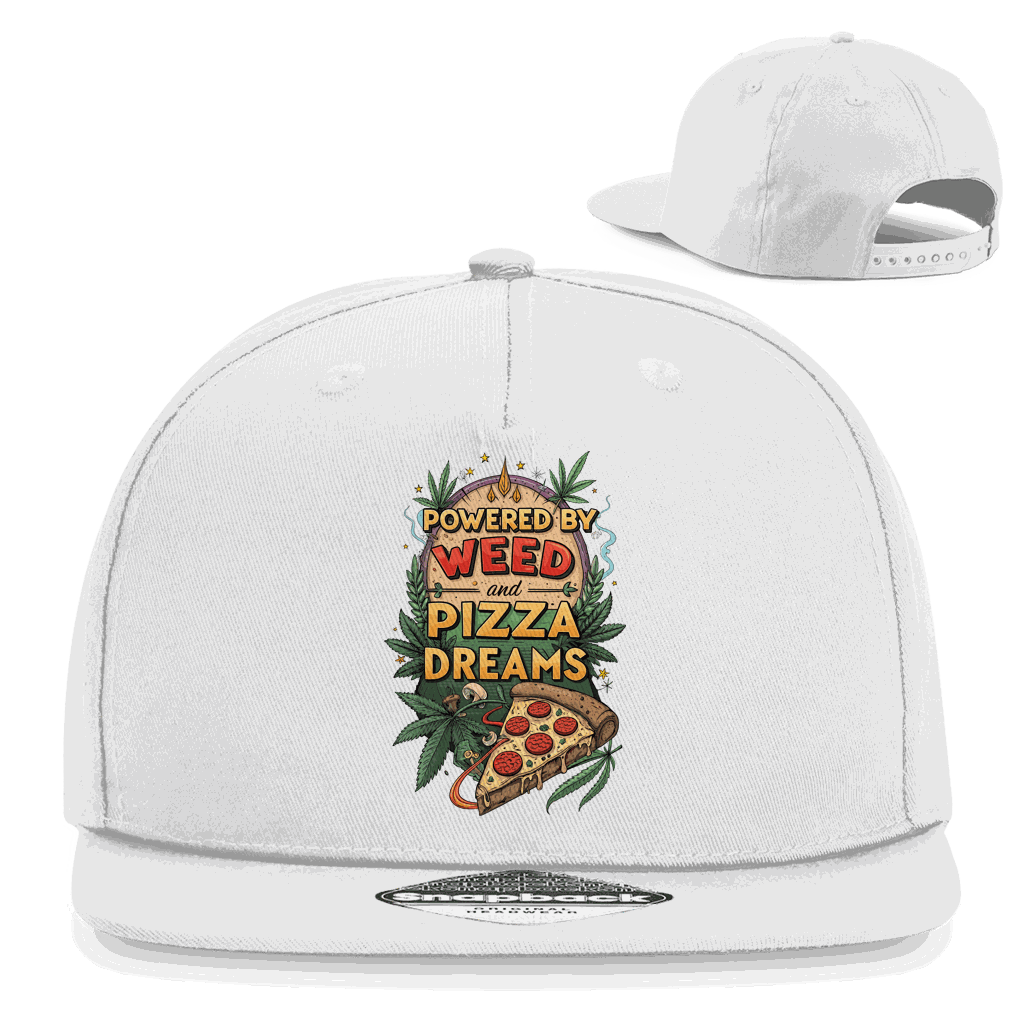 Schwarze Snapback Rapper Cap mit flachem Schirm und Division420 Logo, urbaner Streetwear-Stil