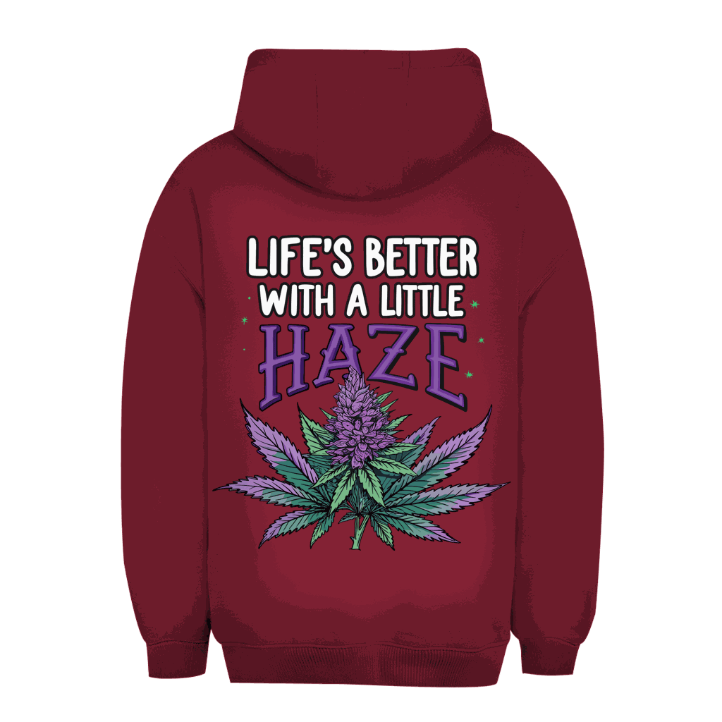 Unisex Oversize Hoodie - Life is better with a little Haze | Division420®