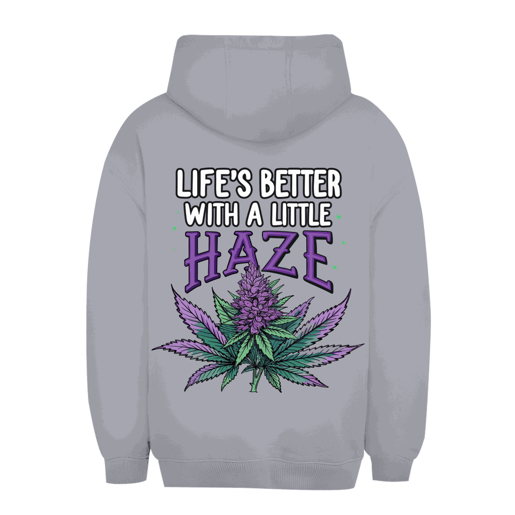 Unisex Oversize Hoodie - Life is better with a little Haze | Division420®
