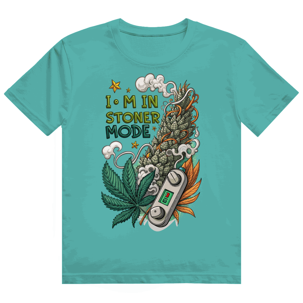 Division420 Heavy Cotton T-Shirt I am in Stoner Mode aus 100% Baumwolle mit modernem Tubular Fit und nachhaltiger Produktion