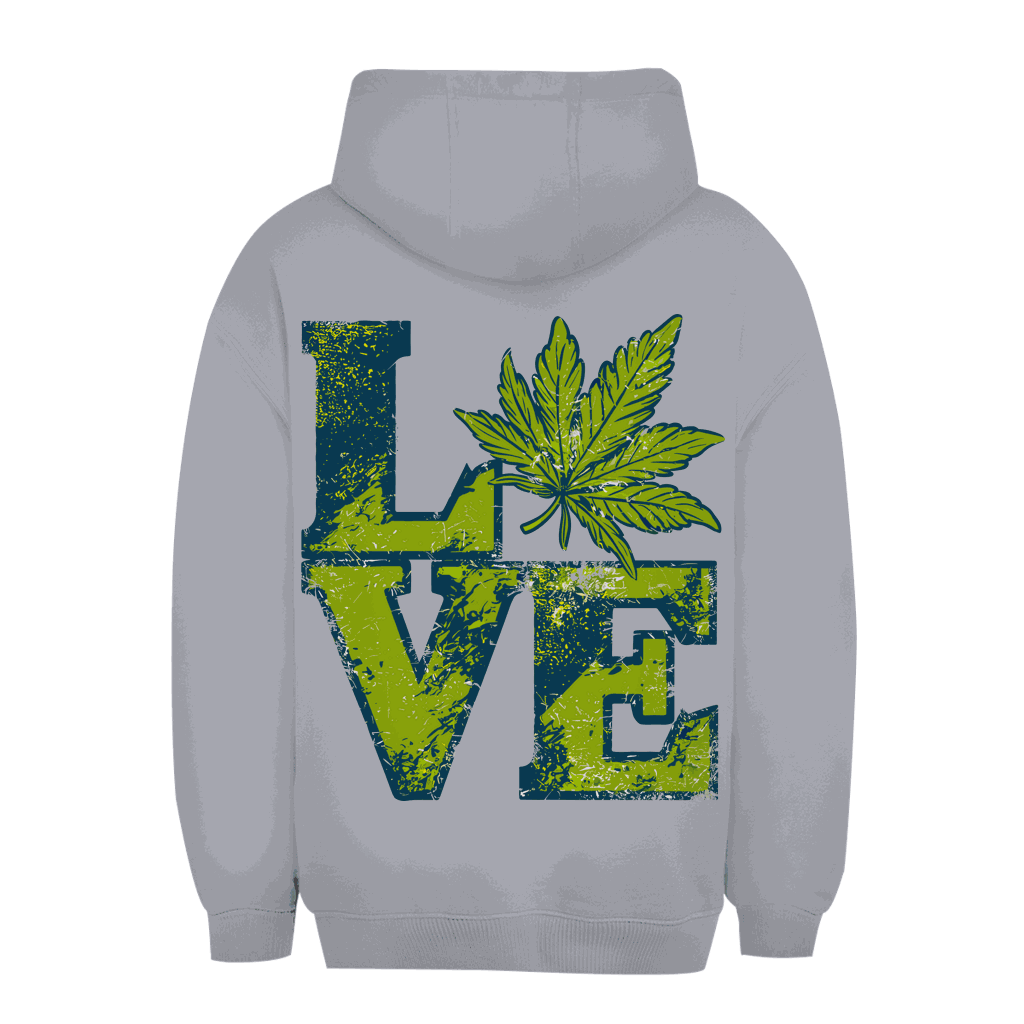 Unisex Oversize Hoodie mit Love Art Print von Division420, urbaner Stil, komfortabel und nachhaltig