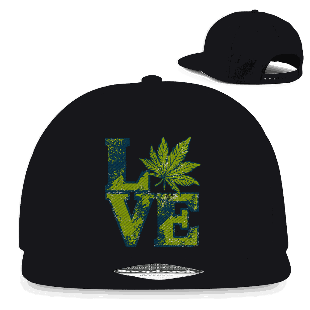 Snapback Rapper Cap - Love Art Print | Division420®
