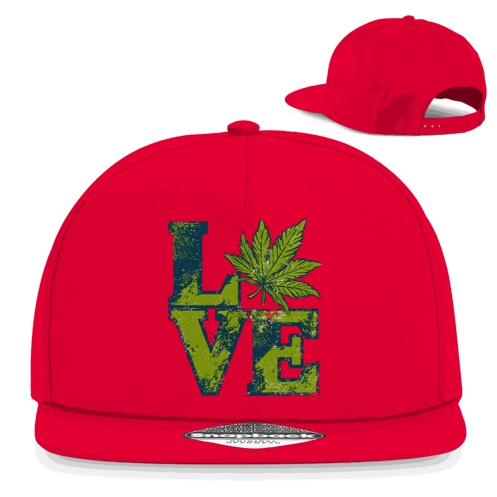 Snapback Rapper Cap - Love Art Print | Division420®
