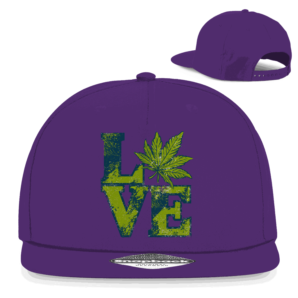 Snapback Rapper Cap - Love Art Print | Division420®