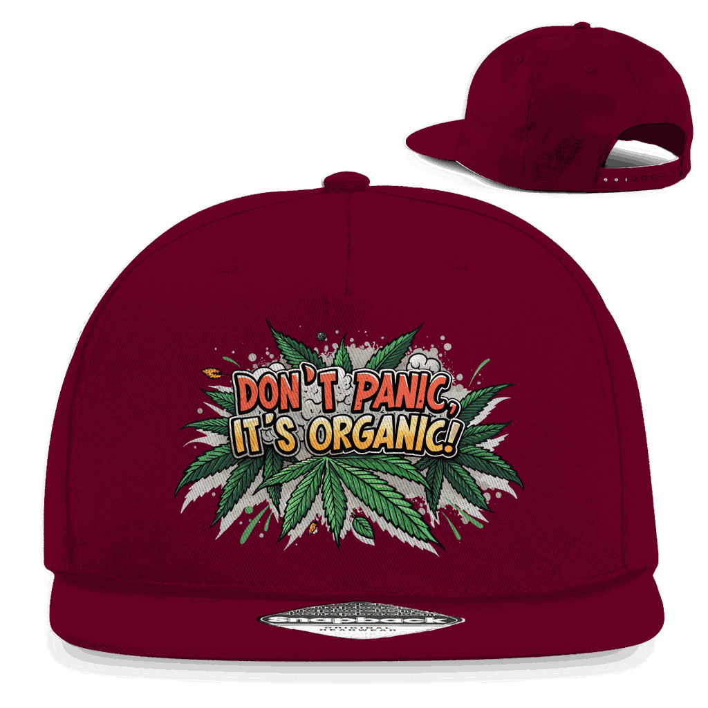 Snapback Rapper Cap - Dont Panic its Organic | Division420®
