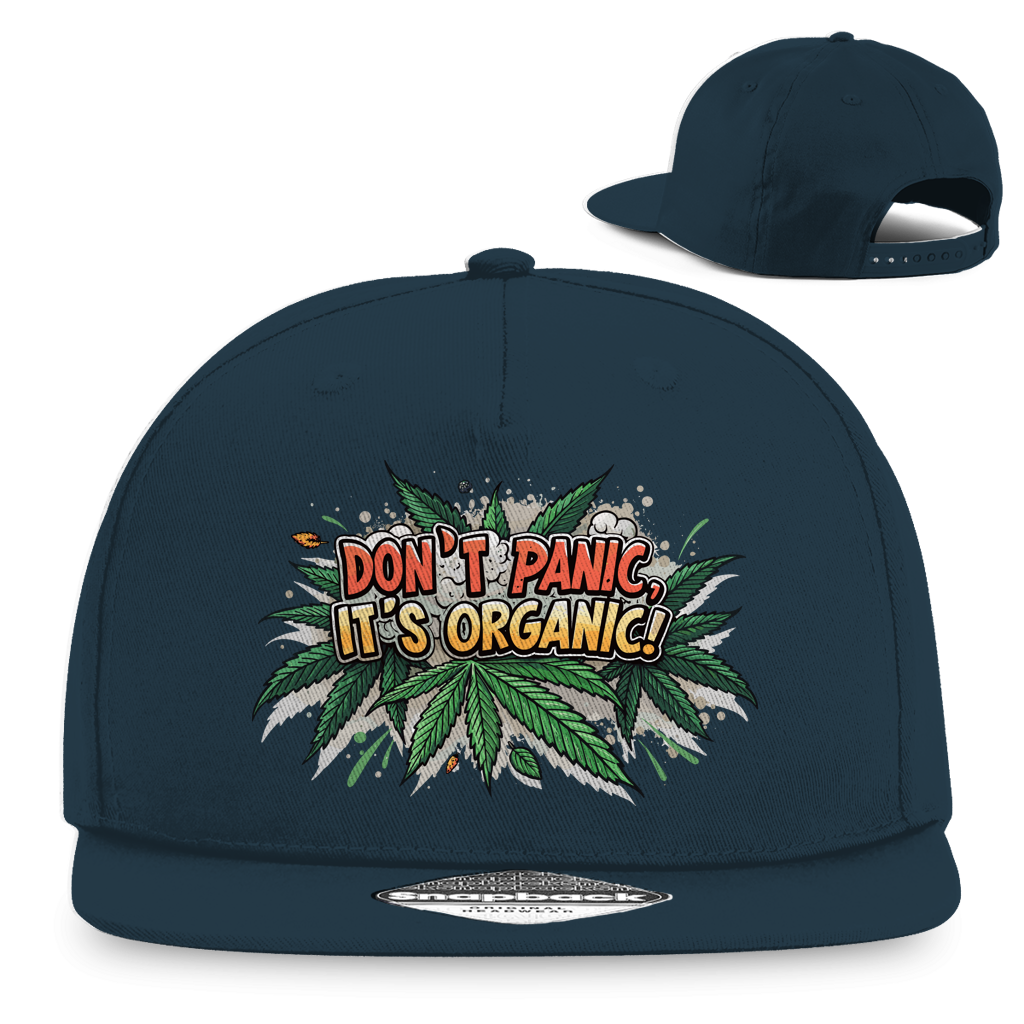 Snapback Rapper Cap - Dont Panic its Organic | Division420®