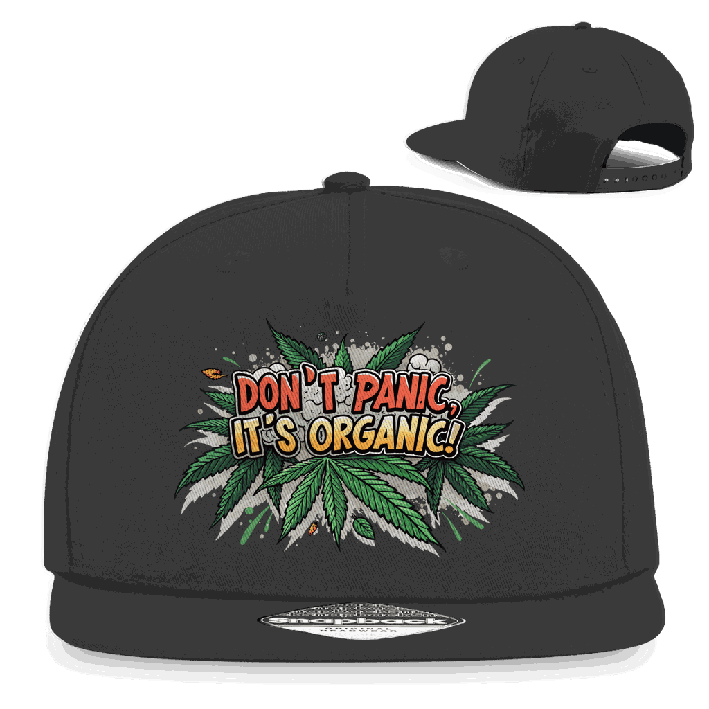 Snapback Rapper Cap - Dont Panic its Organic | Division420®
