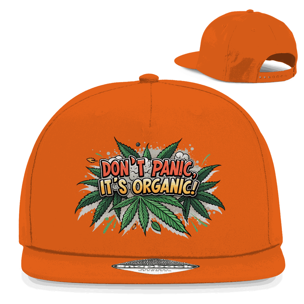 Snapback Rapper Cap - Dont Panic its Organic | Division420®