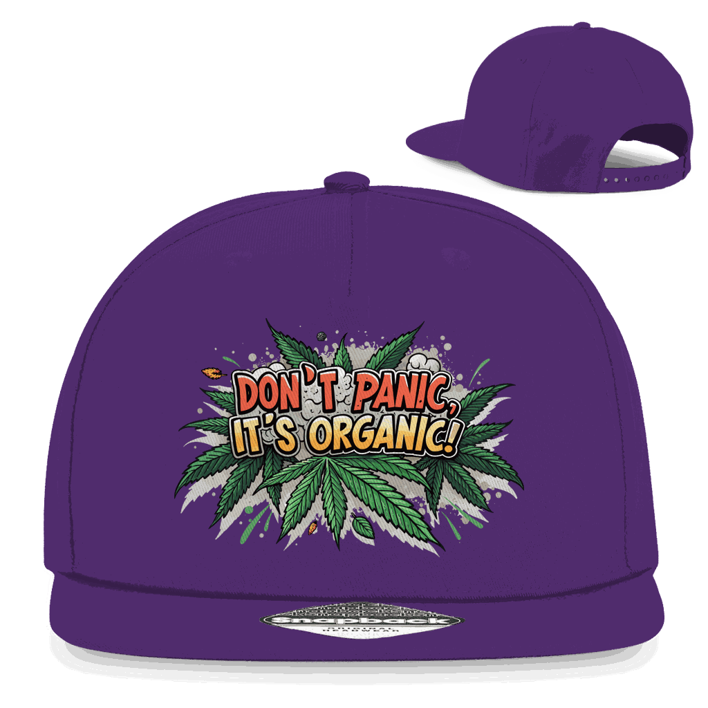 Snapback Rapper Cap - Dont Panic its Organic | Division420®