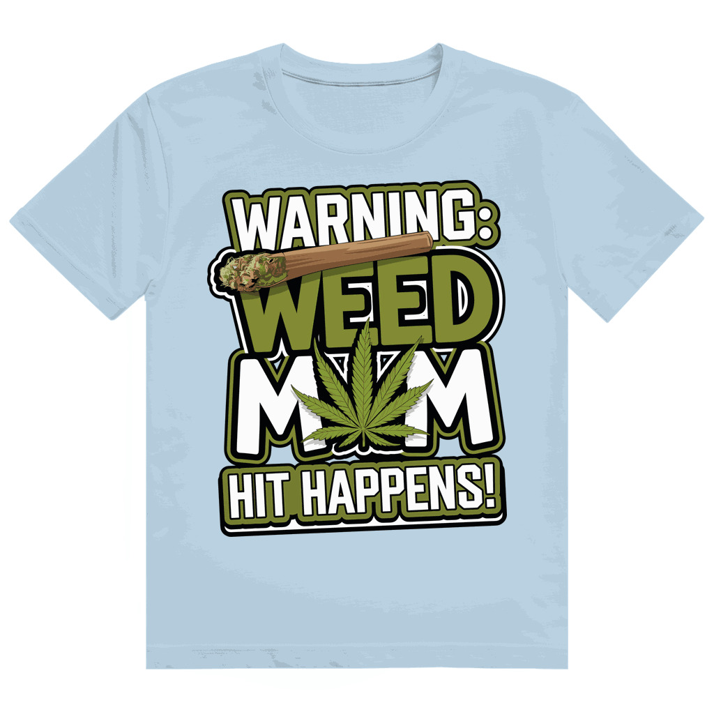 Heavy Cotton T-Shirt - Warning Weed Mom | Division420®