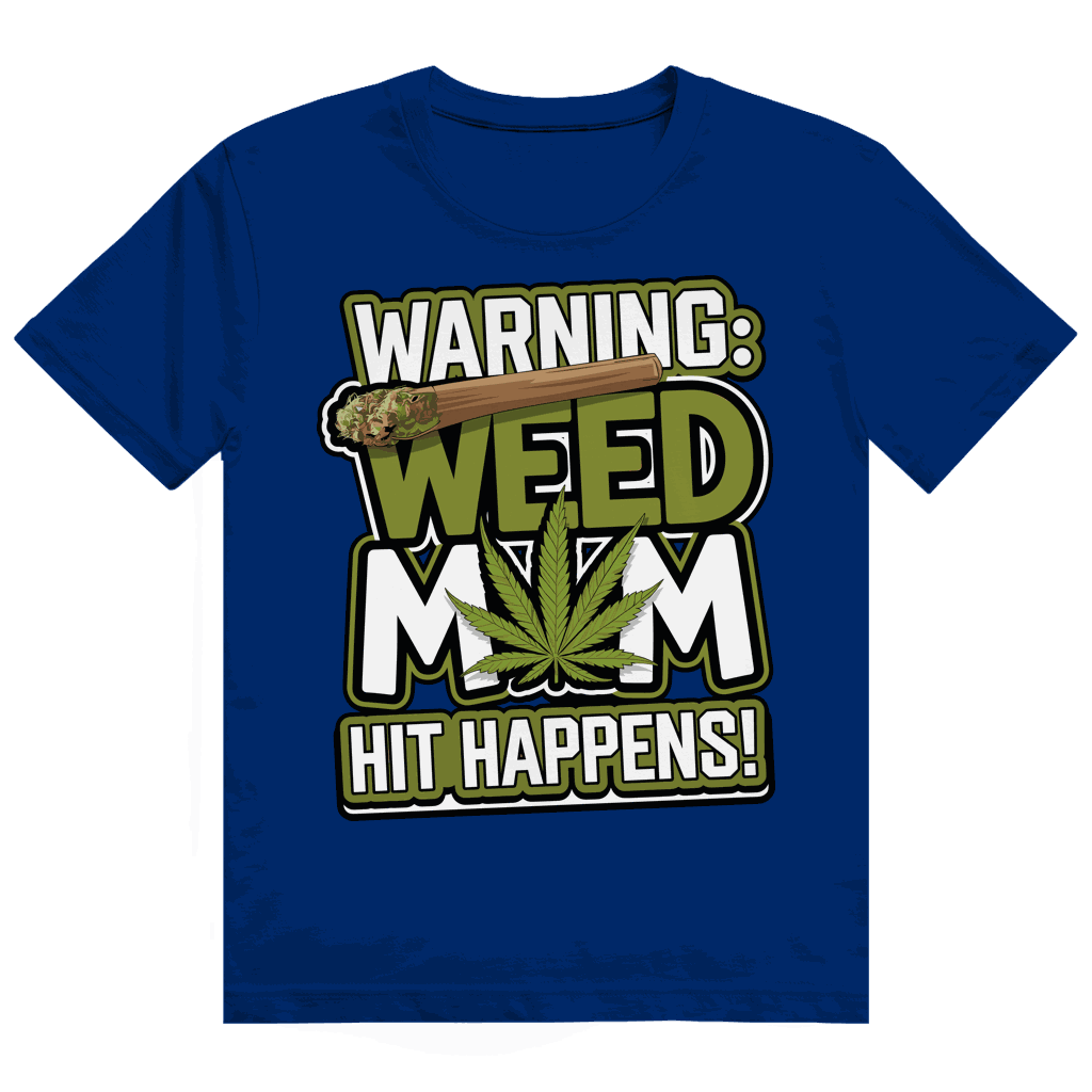 Heavy Cotton T-Shirt - Warning Weed Mom | Division420®