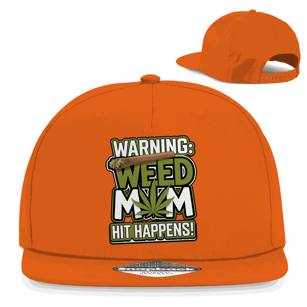 Snapback Rapper Cap - Warning Weed Mom | Division420®